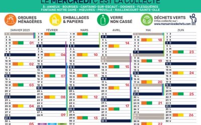 Calendrier 2023 de la collecte des déchets